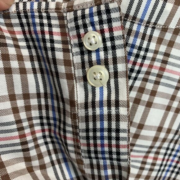 Peter Millar Men’s Multicolor‎ Check Long Sleeve Button Down Cotton Shirt Large - Picture 9 of 12